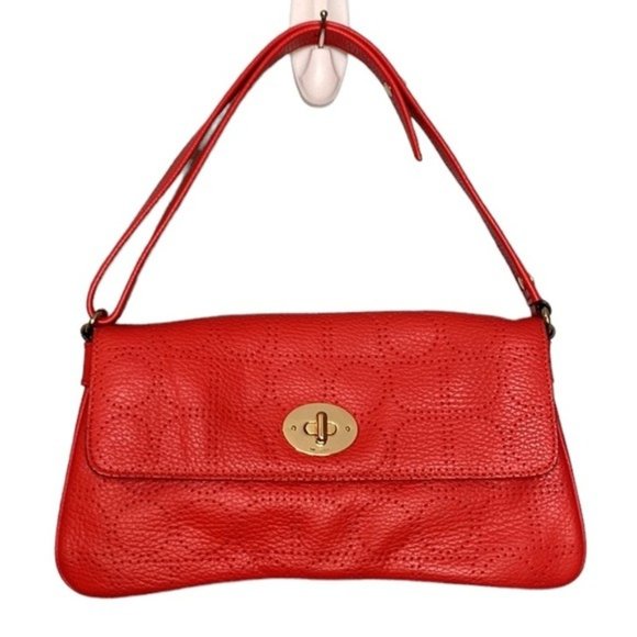 kate spade Handbags - Kate Spade Y2K Coral Noel Perforated Shoulder Bag